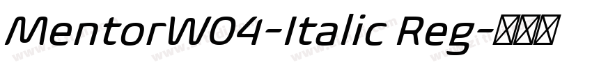 MentorW04-Italic Reg字体转换